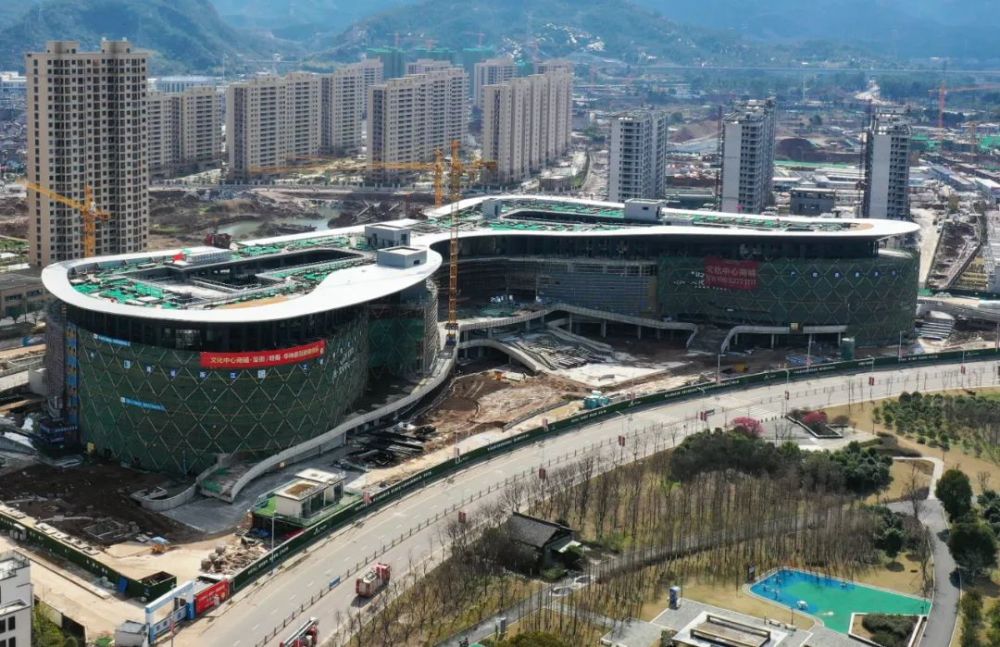 給力臺州市天臺文化中心正在穿上外衣預(yù)計10月完工